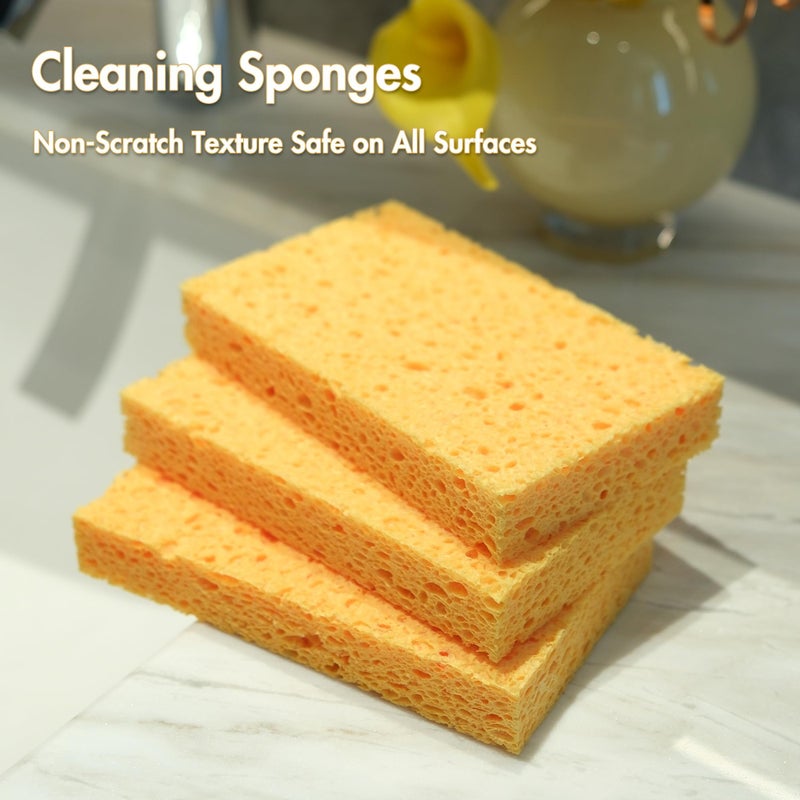 JK 6 x 3.6 x 0.9 Inch JK SP-T22 Large Sponge, Kitchen Sponges, Handy Sponges, Cellulose Sponges, Dish Washing Sponge, Natural Sponge, Car Washing Sponge, Eco Friendly Sponge - Image 5
